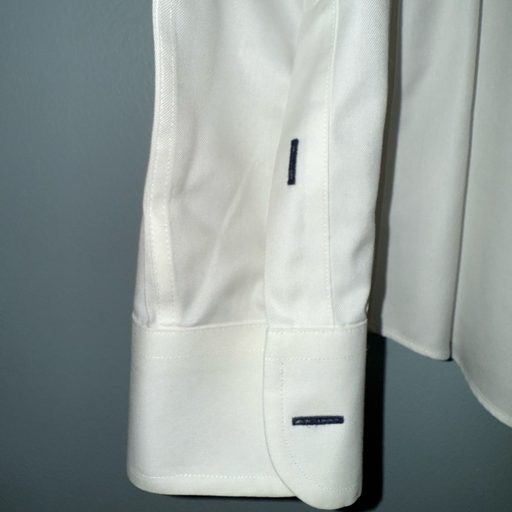 Men’s UNTUCKit White Long Sleeve Button Wrinkle Free Dress Shirt XL - Picture 4 of 7